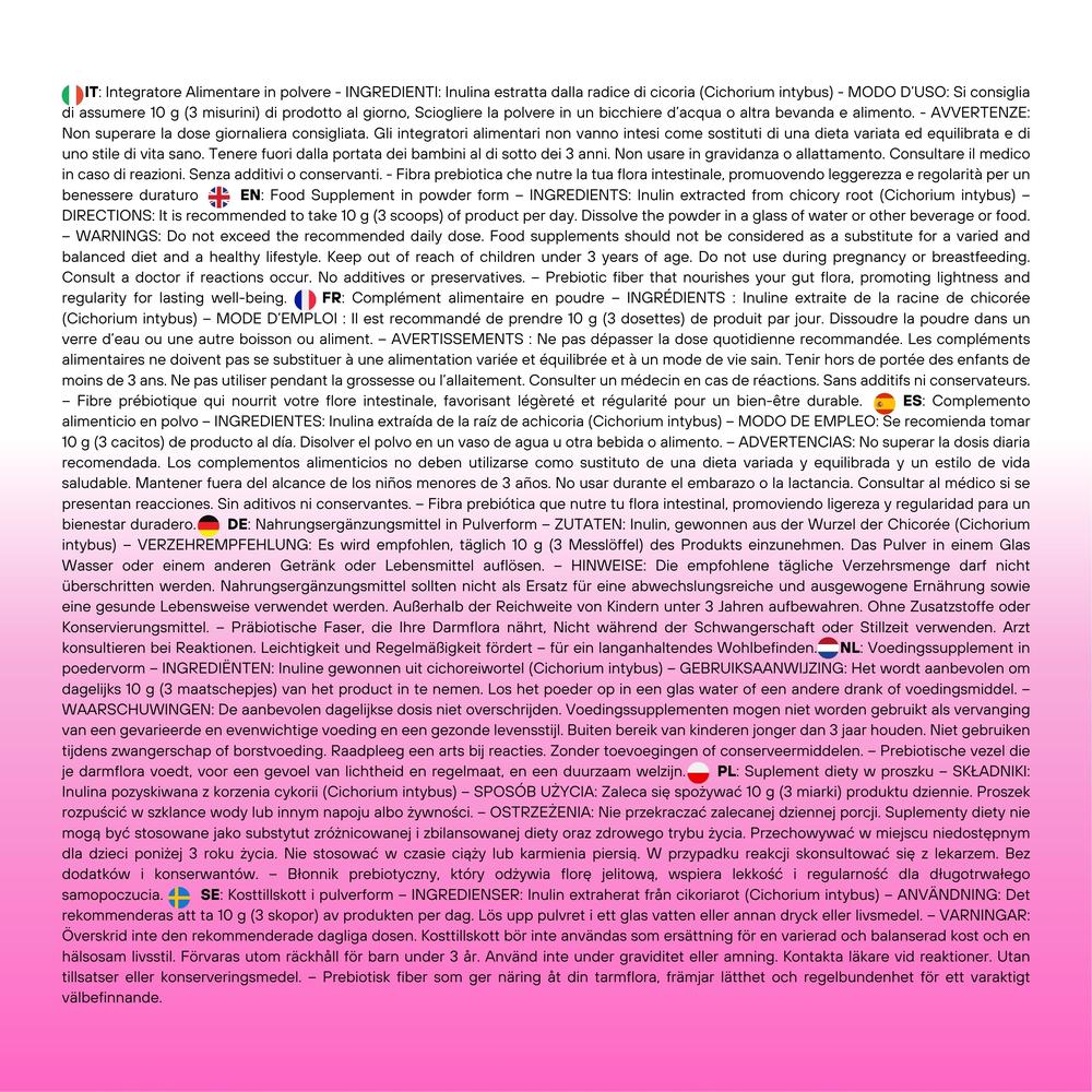 FeelGood - Inulina - Integratore Alimentare di fibre - SUPPLEMENTS - SaporePuro