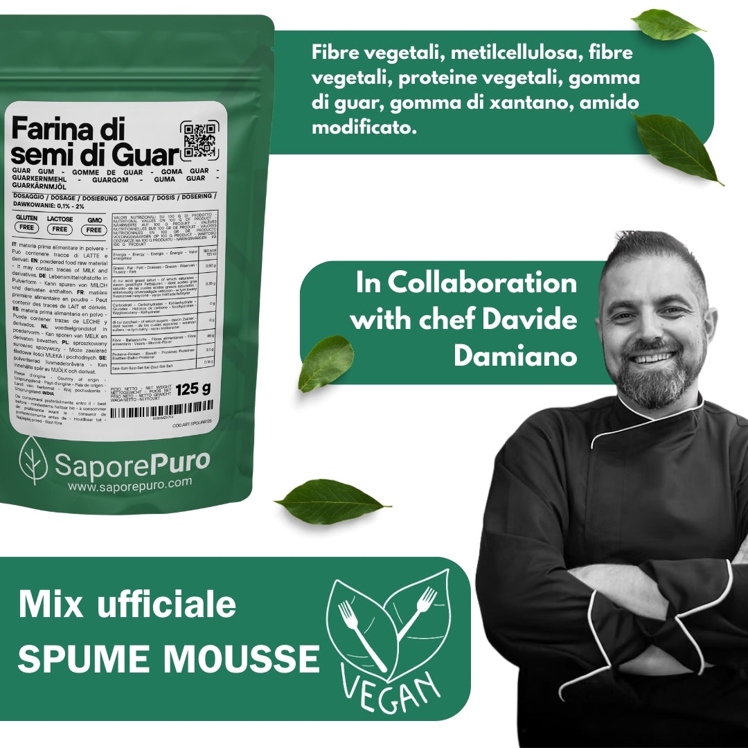 Spume Mousse – Mix per mousse e spume vegane professionali - 250g