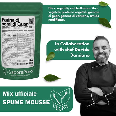 Spume Mousse – Mix per mousse e spume vegane professionali - 250g - SaporePuro