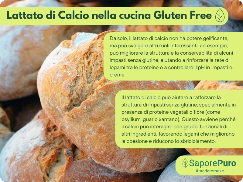 Lattato di calcio in polvere  - E327 - Sferificazione Molecolare - SaporePuro