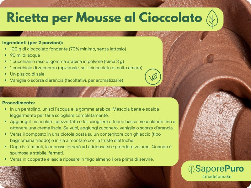 Gomma arabica in polvere - (E414) - Confezionato in Italia - SaporePuro