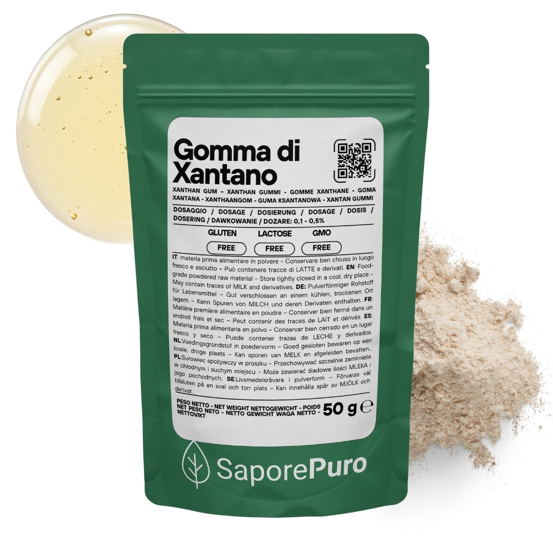 Gomma di Xantano - E415 -  Confezionato in Italia - SaporePuro
