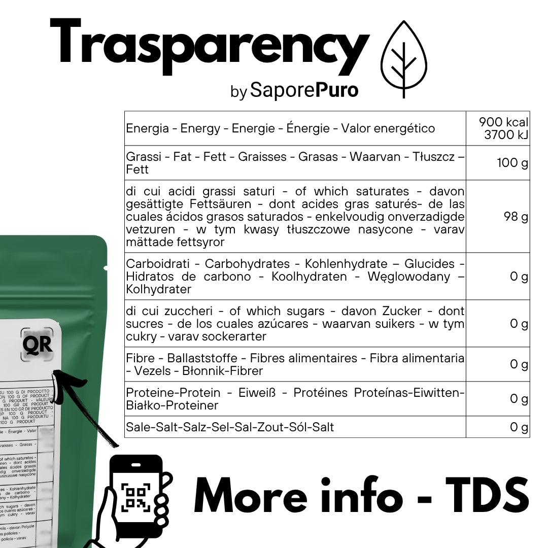 Mono e Digliceridi degli Acidi Grassi E471 – Additivo Alimentare – 1kg – SaporePuro – Prodotto in Europa – Alta Qualità per Gelati, Pasticceria, Panificazione - SaporePuro