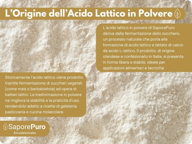 Acido Lattico in Polvere - 1kg - SaporePuro