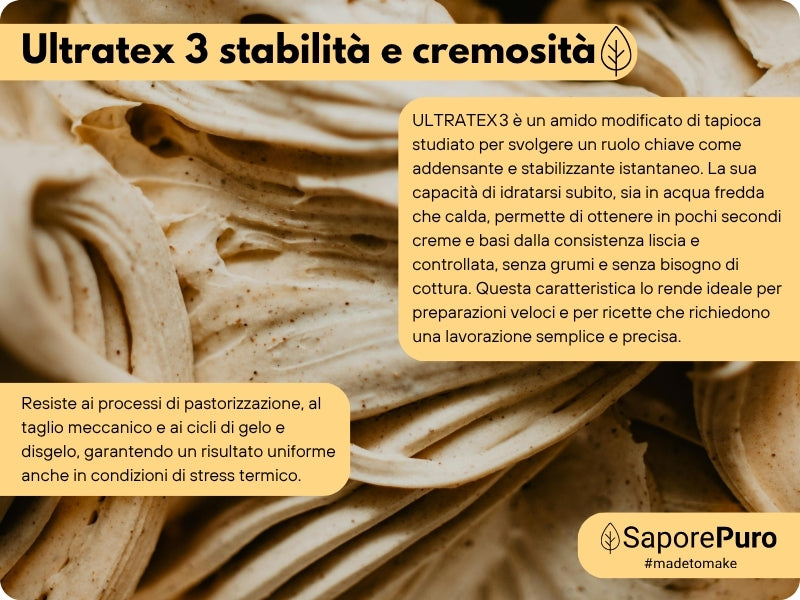 ULTRATEX 3 - Amido modificato da Tapioca - Uso Caldo e Freddo