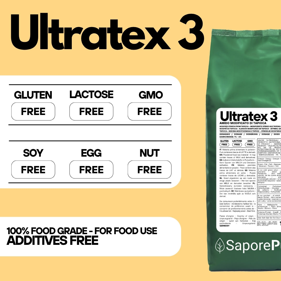 ULTRATEX 3 - Amido modificato da Tapioca - Uso Caldo e Freddo