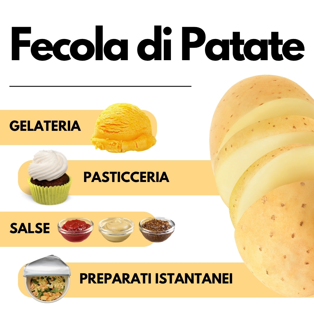 Fecola di Patate - 1kg - Confezionato in Italia - SaporePuro
