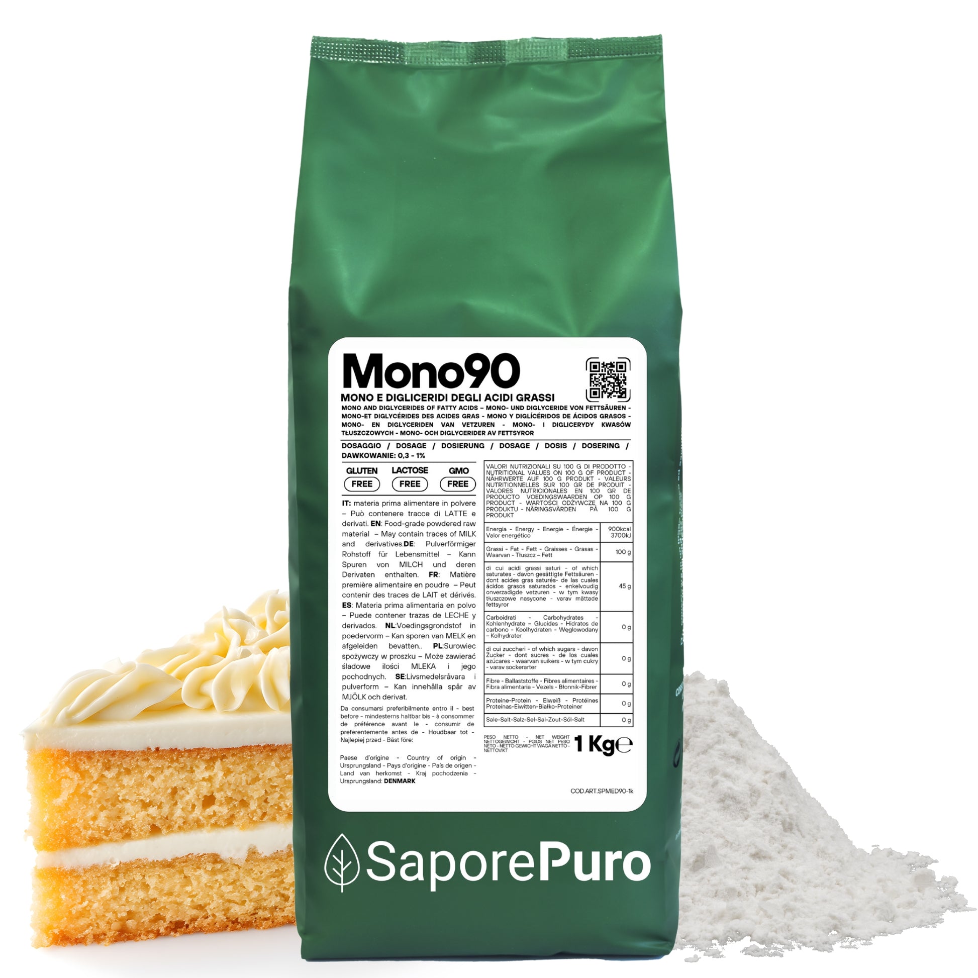 Mono90 - Mono e Digliceridi degli Acidi Grassi - E471 - SaporePuro