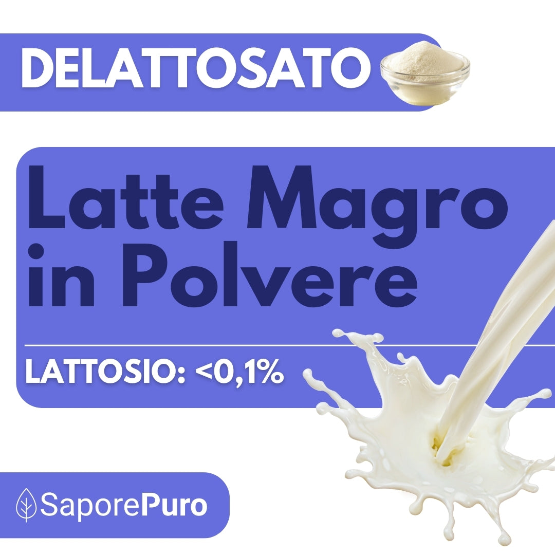 Latte Magro in Polvere DELATTOSATO - Latte in Polvere senza lattosio per Gelati e cucina.