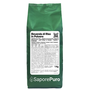 Bevanda di Riso in Polvere - 1kg - Gluten Free - Vegan Rice Drink - SaporePuro