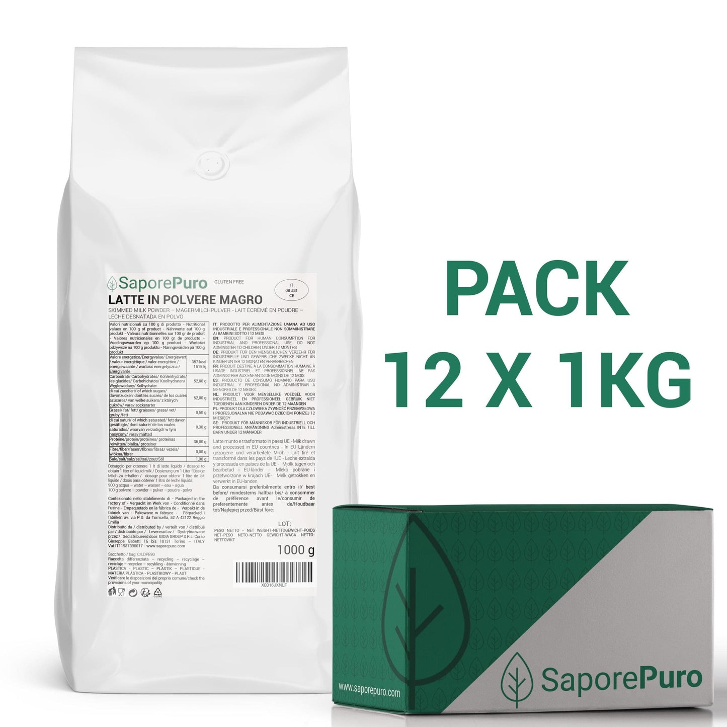 Skimmed milk powder saporepuro b2b