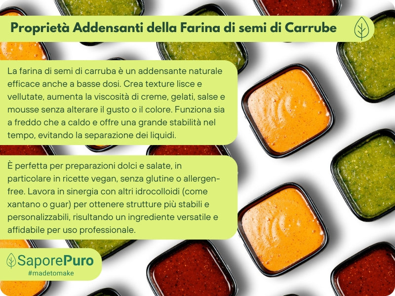 Farina di Semi di Carrube (E410) - origine ITALIA - SaporePuro