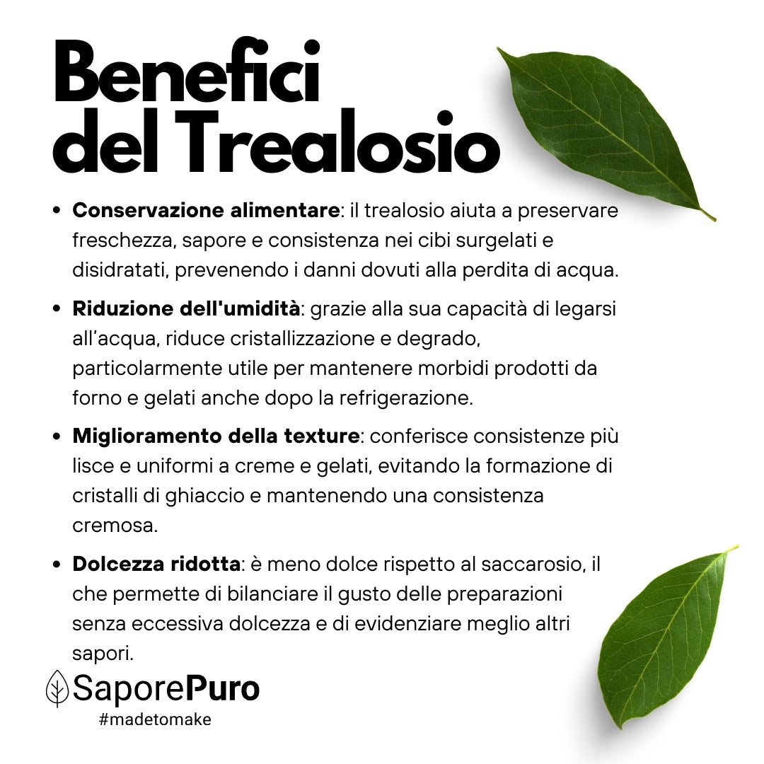 Trehalosa - Azúcar natural - Origen U.E. Extra - SaporePuro