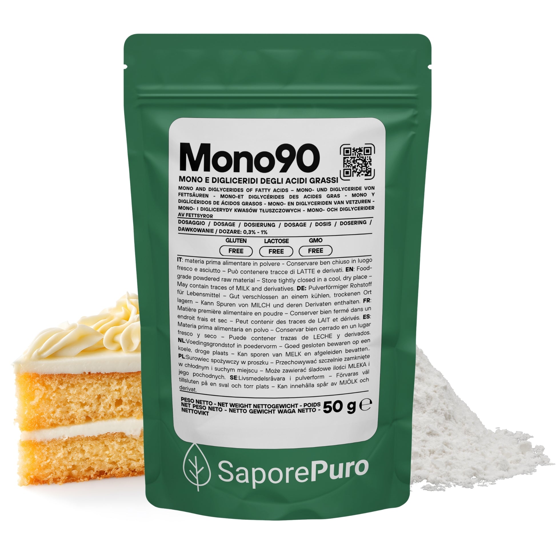 Mono90 - Mono e Digliceridi degli Acidi Grassi - E471 - SaporePuro