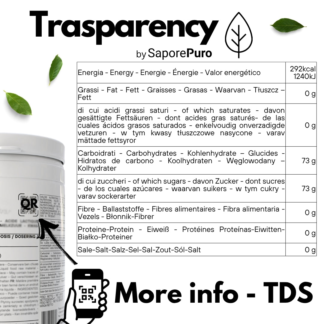 Sucre inverti - Édulcorant naturel pour confiseries et glaces - SaporePuro