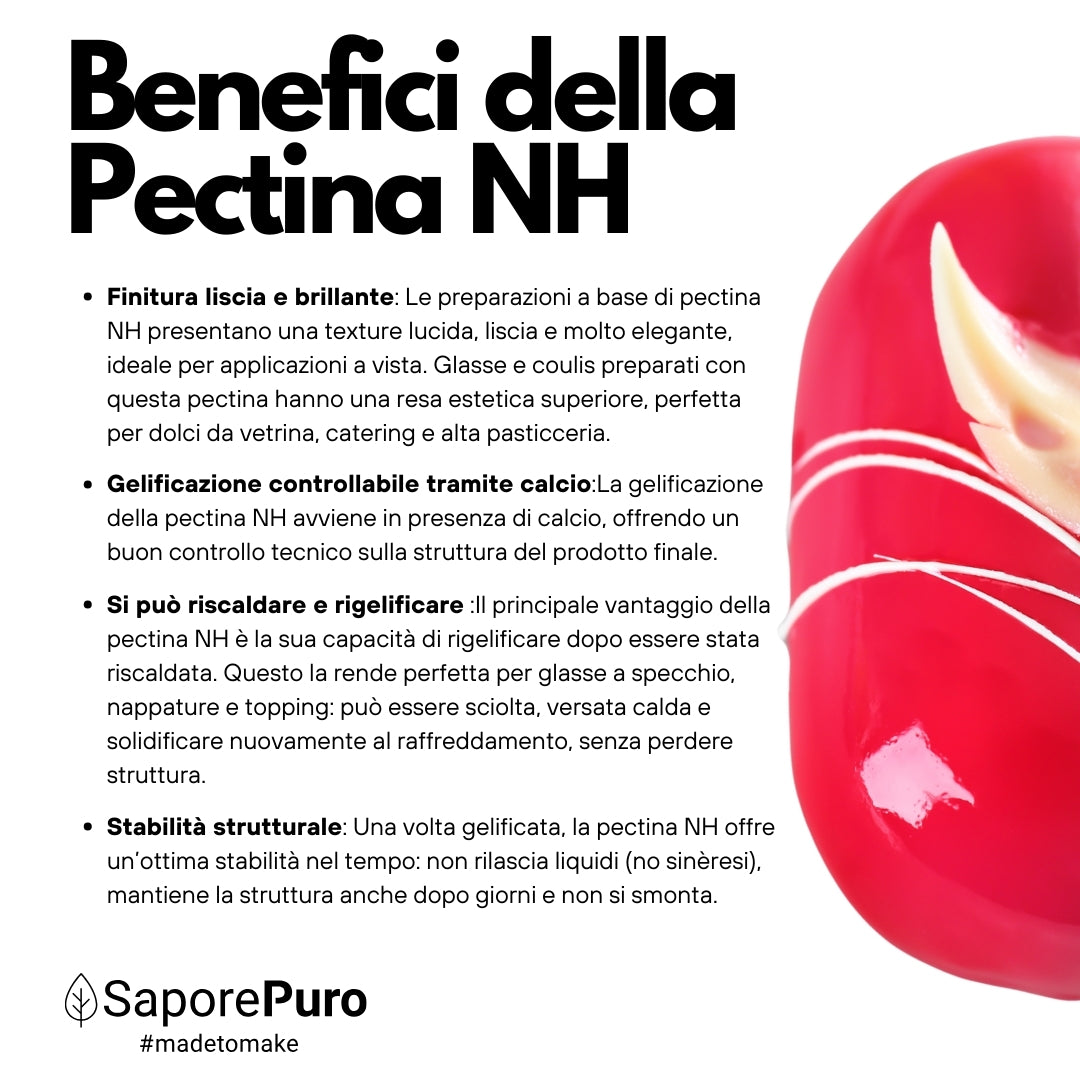 Pectine NH SaporePuro - idéale pour le nappage, les gelées et le glaçage
