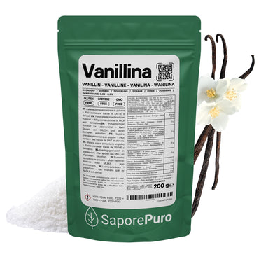 Vanillina Pura - Aroma intenso e persistente - SaporePuro