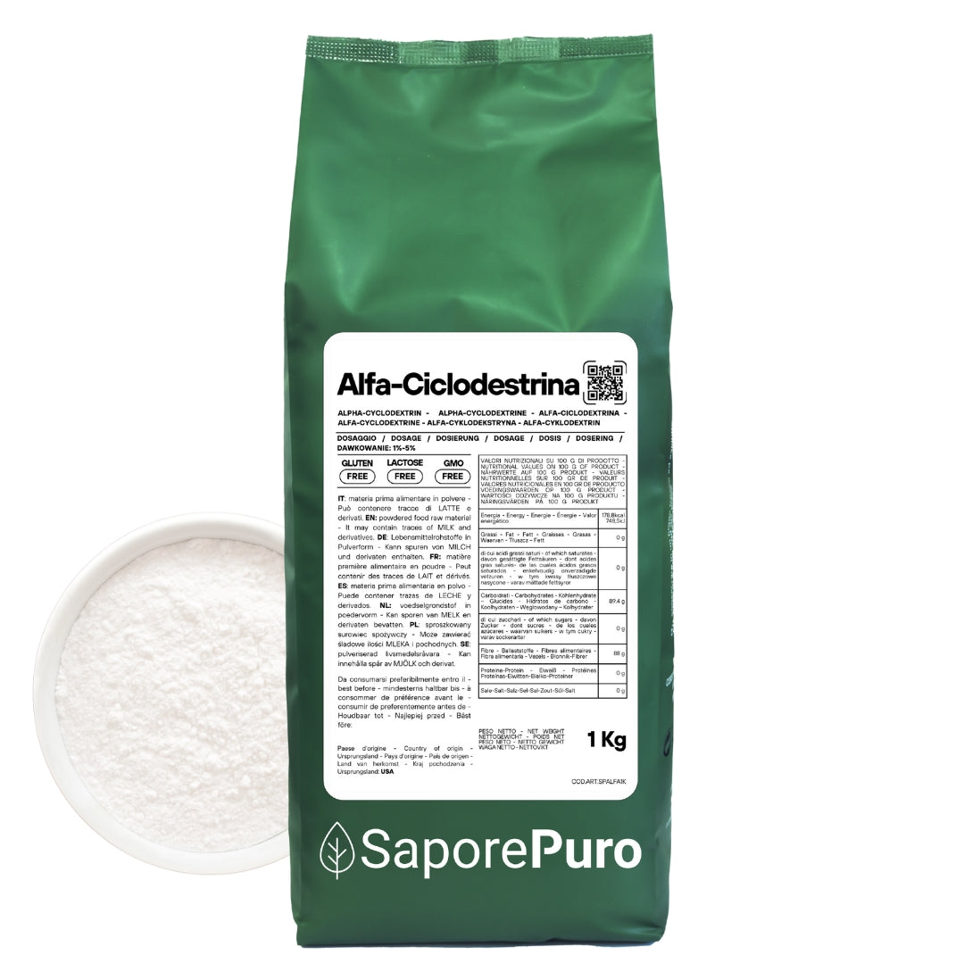 Alfacyclodextrine - Cyclodextrine - Innovation dans le monde des glaces "clean label" - SaporePuro
