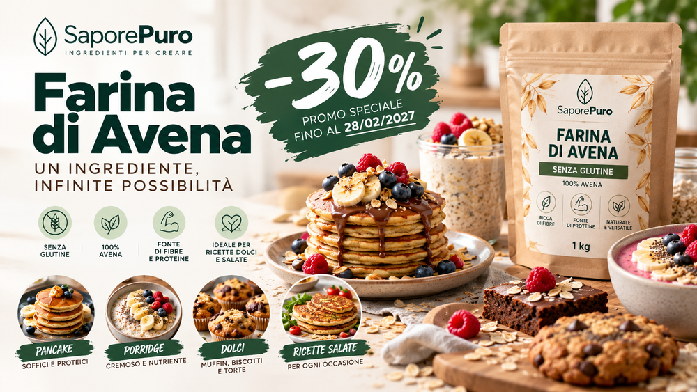 Farina di avena senza glutine: 7 idee per colazione e cucina + promo -30%