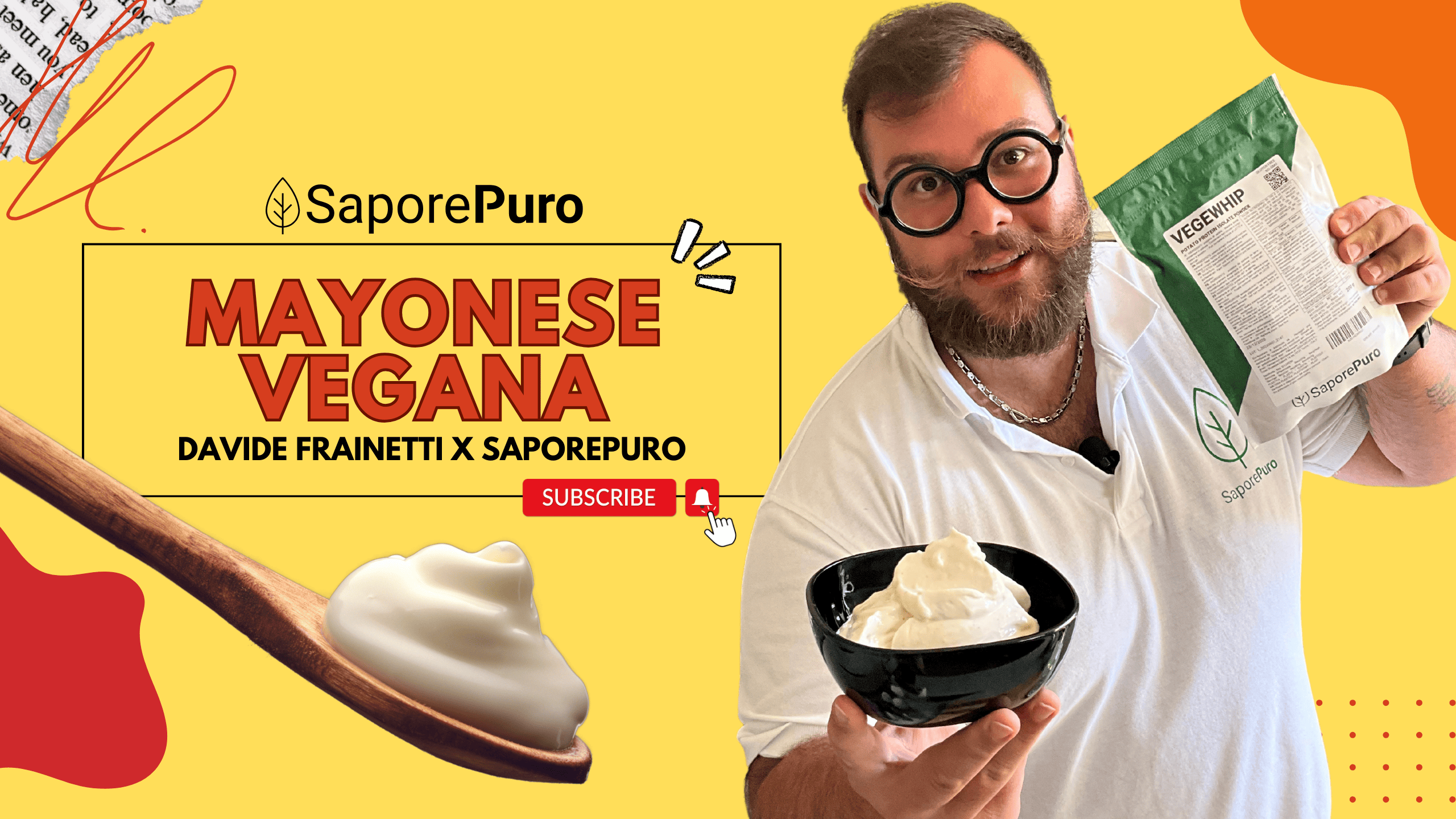 Ricetta Mayonese Vegan con VegeWhip ed Alfaciclodestrina - Bastano pochissimi minuti