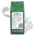 Latte magro in polvere SaporePuro, ricco di proteine, ideale per gelati, pasticceria e usi culinari, confezione da polvere bianca