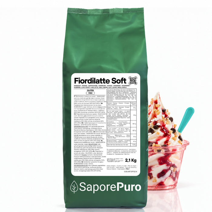 Fiordilatte Soft – Base pour Gelato Soft au Fiordilatte 2,1 kg