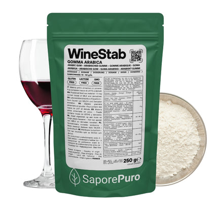 WineStab – Gomma Arabica Naturale per Stabilizzazione del Vino