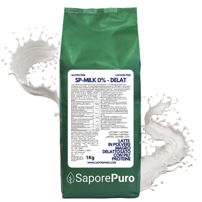 Latte Magro in Polvere DELATTOSATO con aggiunta di Proteine - sostituto del classico Latte in Polvere per Gelati - SP MILK DELAT