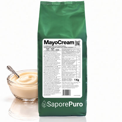 Mayocream Vegan SaporePuro, mix tecnico per creme, salse e coulis in confezione prodotto