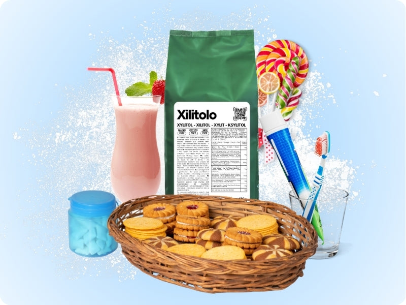 Xilitolo da Betulla - 1kg - Dolcificante Naturale con meno Calorie