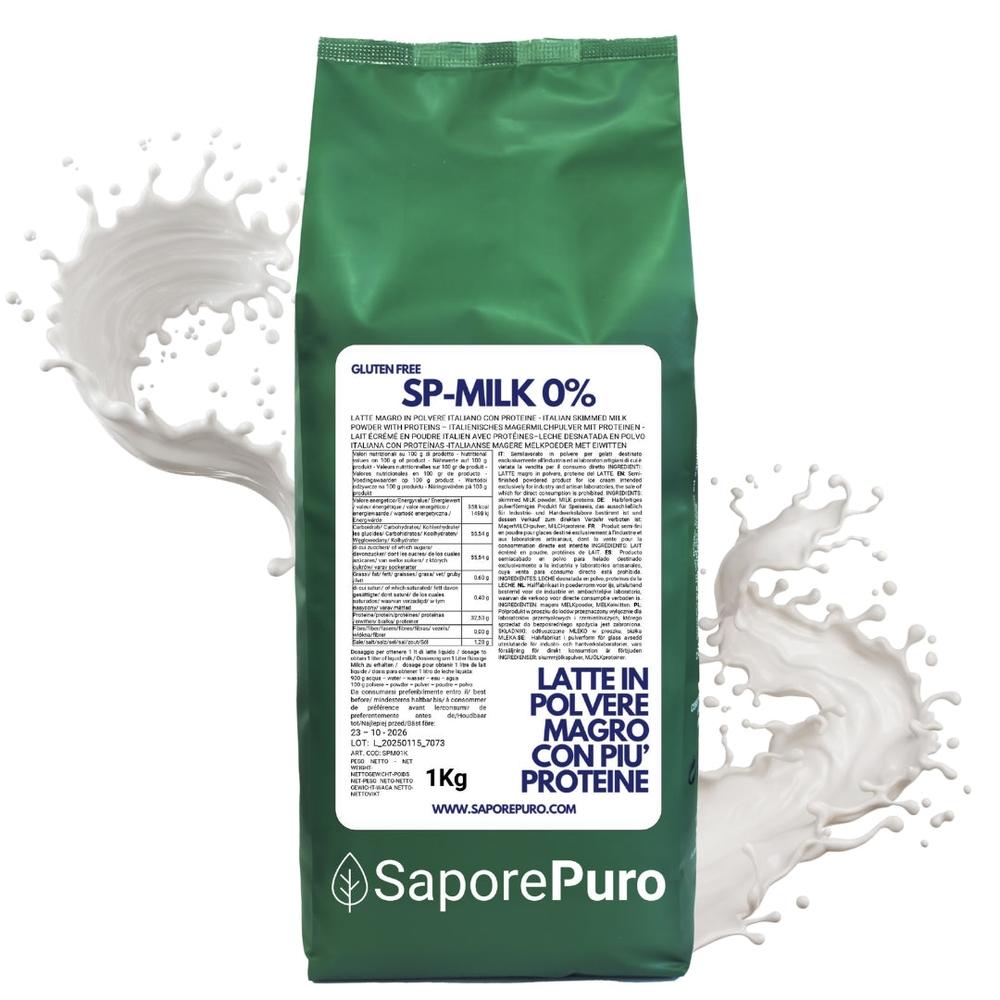 Latte in Polvere con Proteine Magro o Intero per Gelati e | SaporePuro Latte in Polvere con Proteine Magro o Intero per Gelati e | SaporePuro