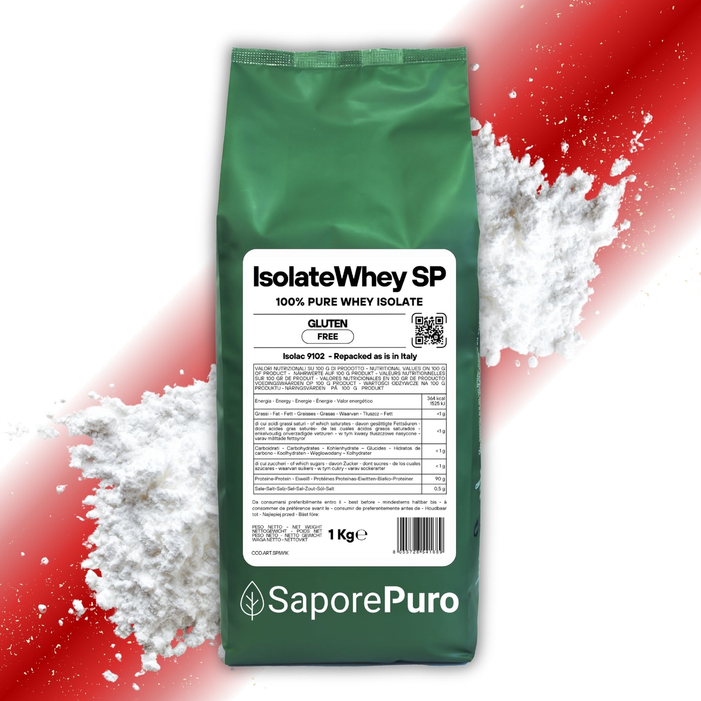 IsolateWhey SP – Proteine Whey Isolate del Latte - 100% Isolac 9102 Instant - SaporePuro