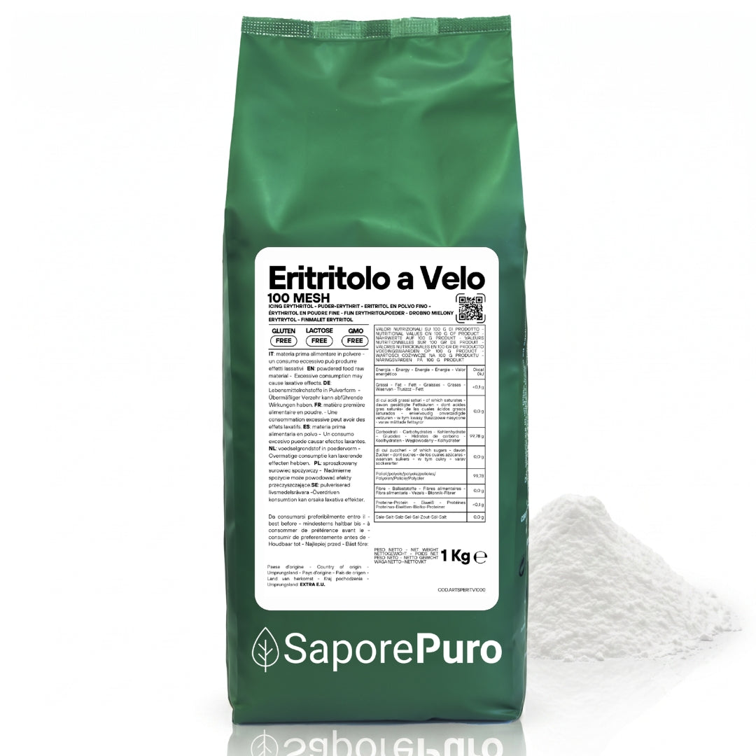 Eritritolo a Velo 100mesh  - 1kg - Dolcificante 0kcal