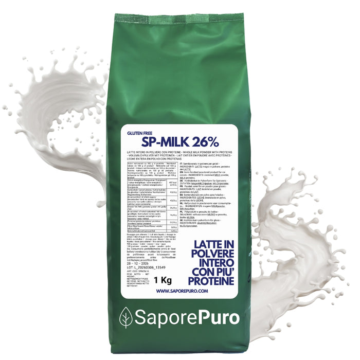 Leche entera en polvo con más proteínas - sustituto de la leche en polvo para helados, pastelería y otros usos - SP MILK