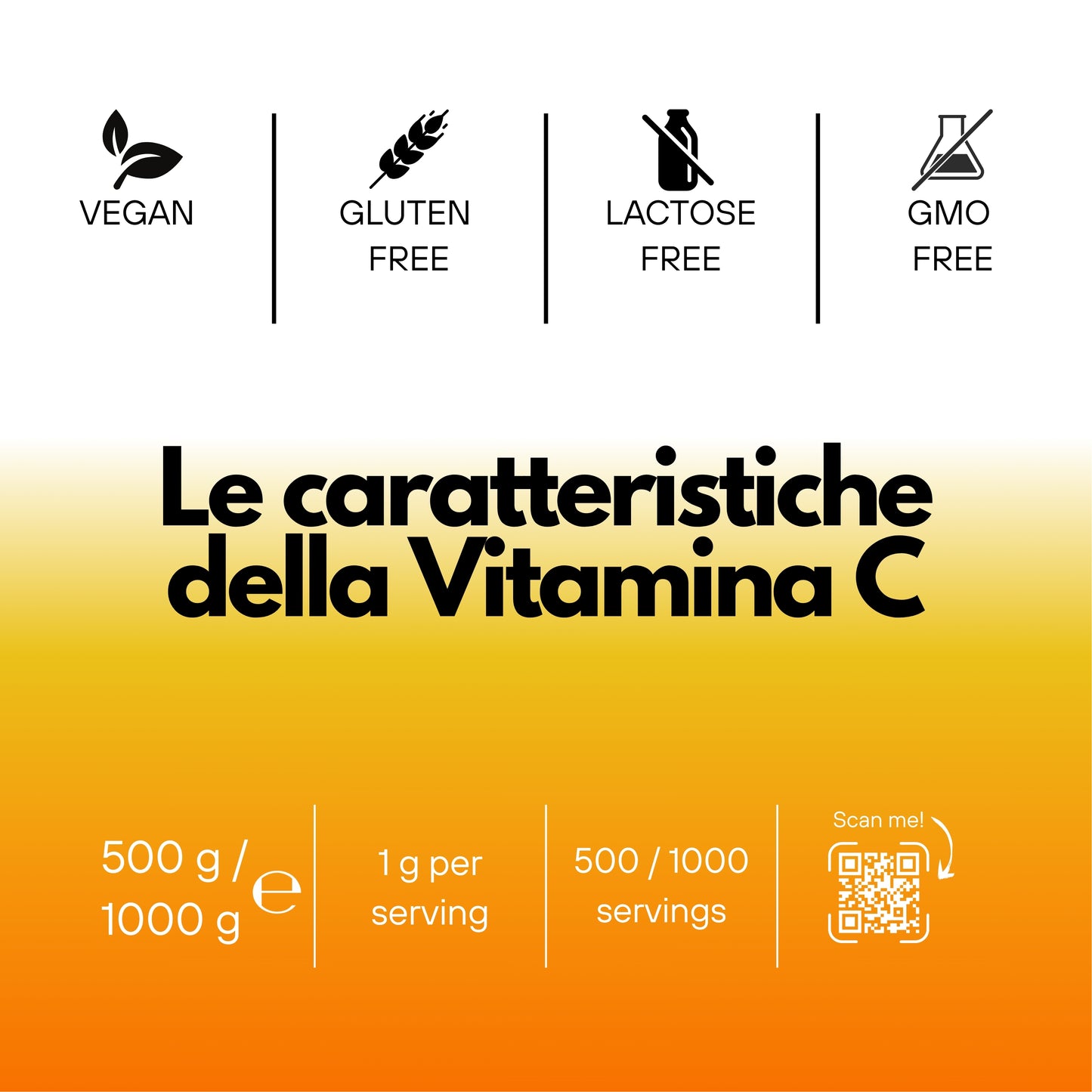 Vitamin C - Acido Ascorbico Puro - Integratore Alimentare - SUPPLEMENTS - SaporePuro