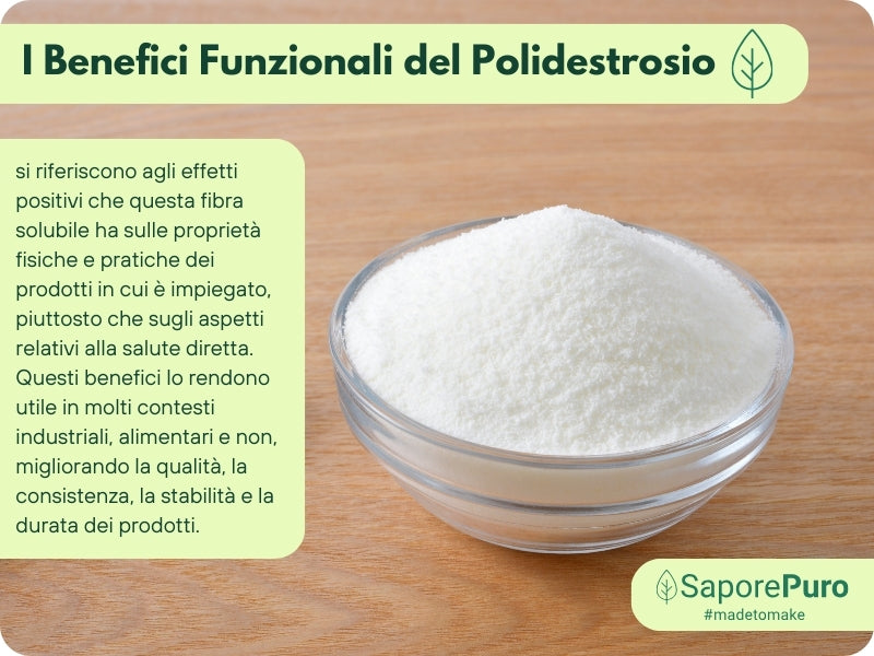 Polidestrosio - Sostituto dello Zucchero - Migliora la texture, riduce le calorie e supporta la salute intestinale