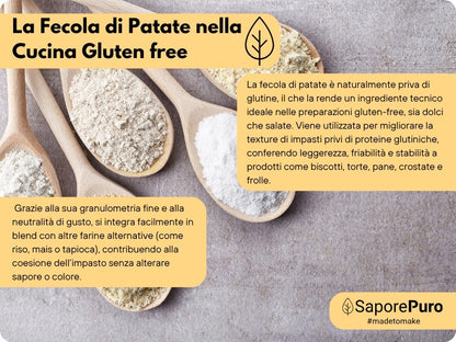 Fecola di Patate - 1kg - Confezionato in Italia