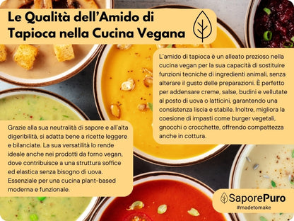 Amido di Tapioca Nativo SaporePuro: Scopri il Segreto di una Cucina Perfetta!