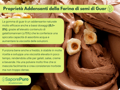 Farina di Semi di Guar (E412)  - Origine India - Confezionato in Italia