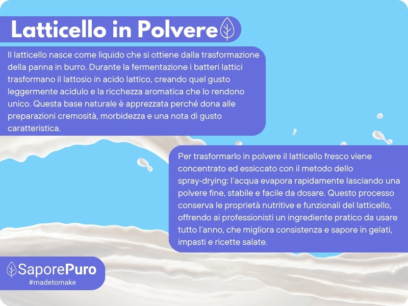 Latticello in polvere - 1KG - Siero di Latte in polvere