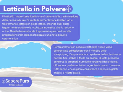Latticello in polvere - 1KG - Siero di Latte in polvere