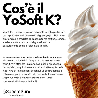 YoSoft K - Base para Gelato Yogurt Soft - 2,6kg
