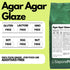 Agar Agar Glaze - E406 - Origine ITALIA - Per Glasse, Topping, Salse lisce - alternativa alla gelatina