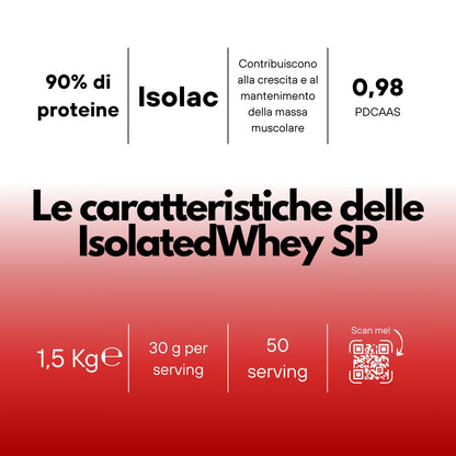 IsolateWhey SP – Proteine Whey Isolate del Latte - 100% Isolac 9102 Instant - SaporePuro