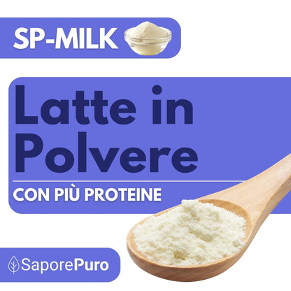 Latte Magro in Polvere DELATTOSATO con aggiunta di Proteine - sostituto del classico Latte in Polvere per Gelati - SP MILK DELAT