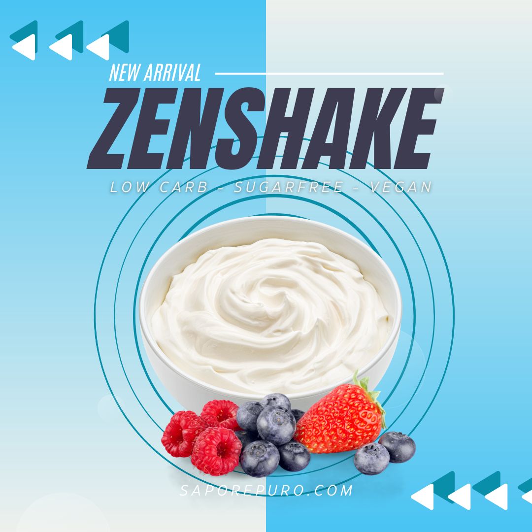 ZenShake il Preparato per yogurt o Shake Vegan e Keto - 250gr ( 5 porzioni da 50gr) - SaporePuro