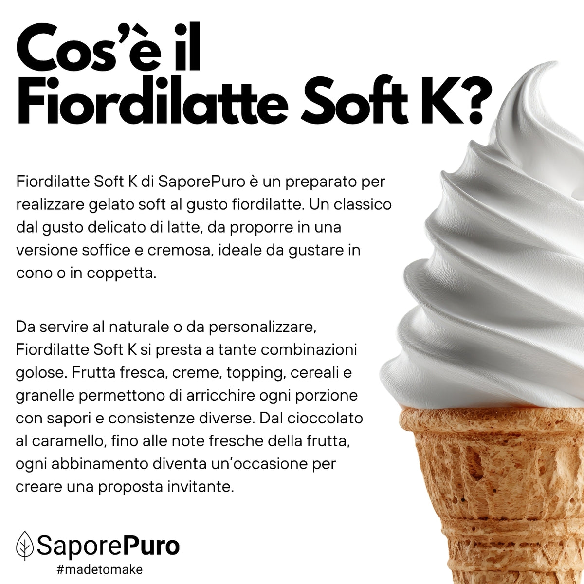 Fiordilatte Soft K – Base pour Gelato Soft 2,6 kg