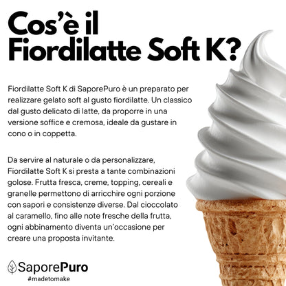 Fiordilatte Soft K – Base pour Gelato Soft 2,6 kg