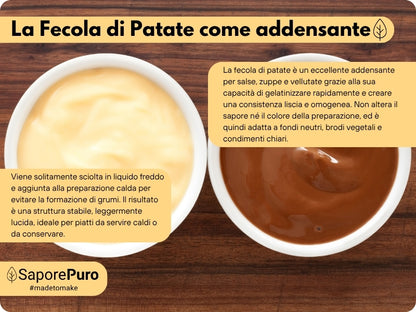 Fecola di Patate - 1kg - Confezionato in Italia