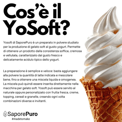 YoSoft - Base pour Gelato Yogurt Soft - 2,1kg